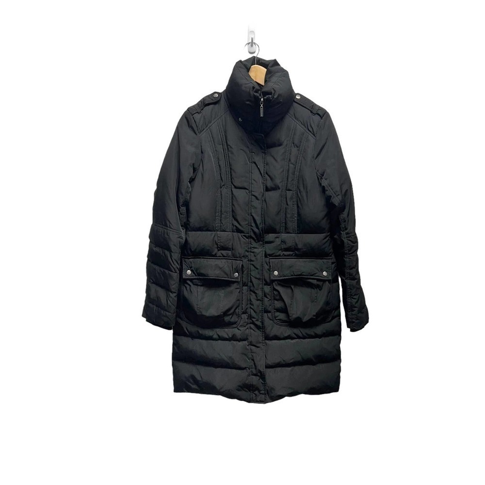 Cole Haan Quilted Coat Jacket in Black Women’s Size Small